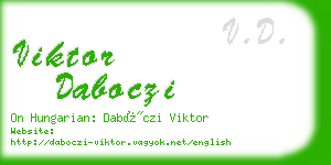 viktor daboczi business card